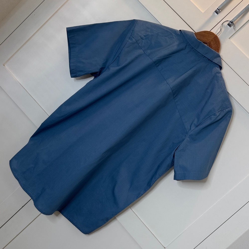 Volcom Blue Casual Button Down Shirt Large - Picture 8 of 8